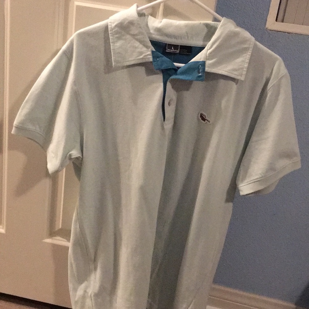 Blue Oakley polo shirt